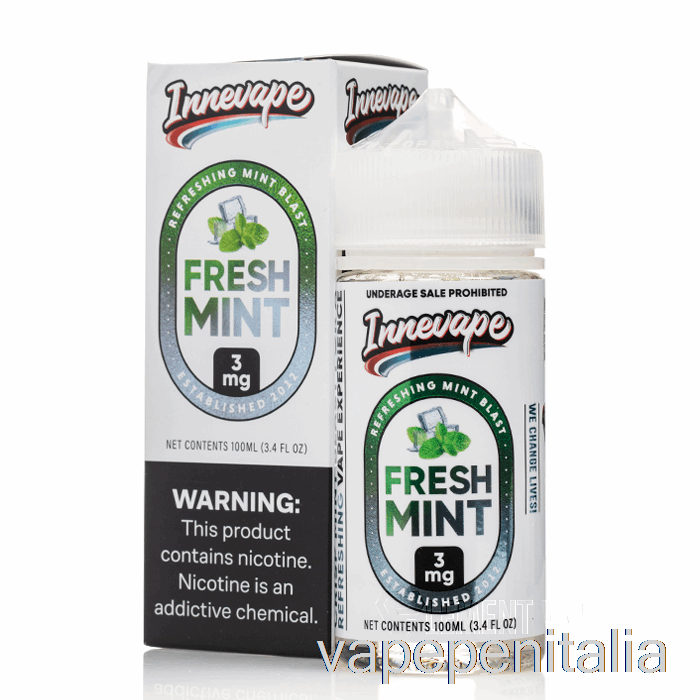 Vape Italia Menta Fresca - E-liquid Innevape - 100ml 0mg